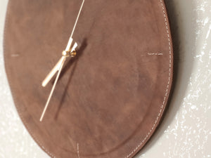 Leather Round Wall Clock