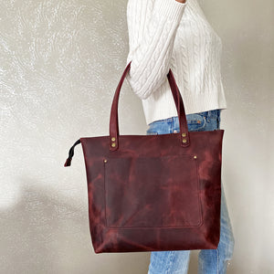 Leather Tote Bag For Women - Small