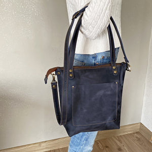 Leather Tote Bag For Women - Small