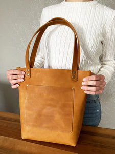 Leather Tote Bag For Women - Large