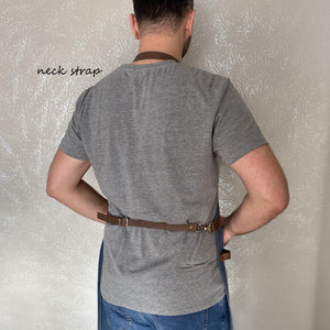 Waxed Canvas and Leather Apron For Men / For Women